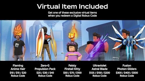 Roblox Digital Gift Code for 2,200 Robux [Redeem Worldwide - Includes Exclusive Virtual Item] [Online Game Code]